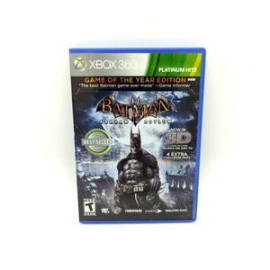 Batman Arkham Asylum Game of the Year Edition Xbox 360 - Complete CIB /w Glasses